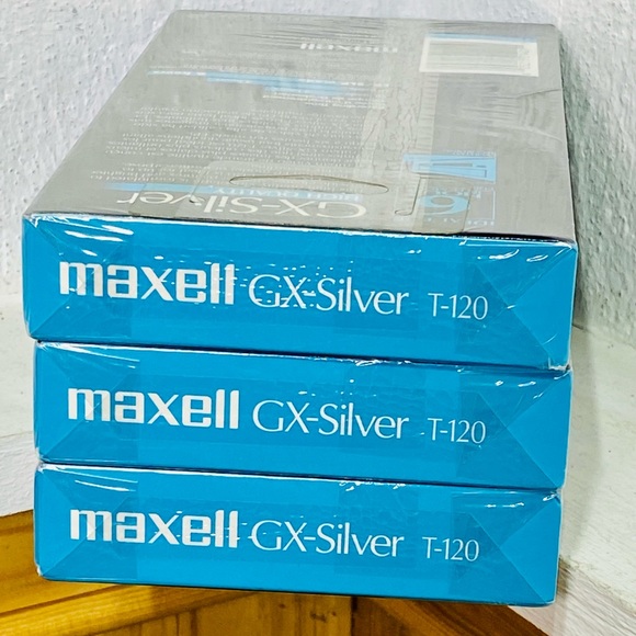 VHS Blank Video Tapes T120 Maxwell, JVC and RCA new in package of 6 - Picture 4 of 9